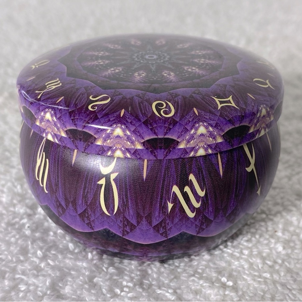 5/$35 Zodiac Spring Scented 2.5oz Soy Wax Candle In Tin With Lid NEW - Picture 5 of 11